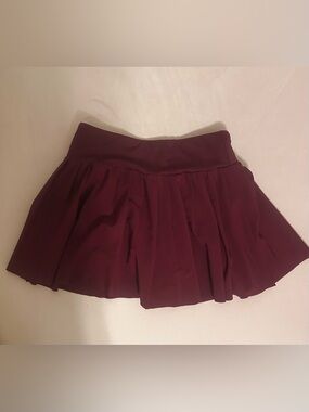 DSG Burgundy Circle Skater Mini Skirt